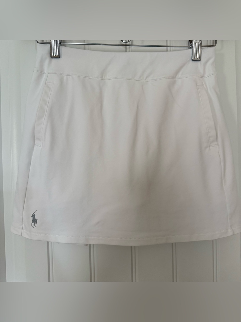 Polo Ralph Lauren Girls White Pleated Performance Skort Sz L Preppy Tennis Golf
